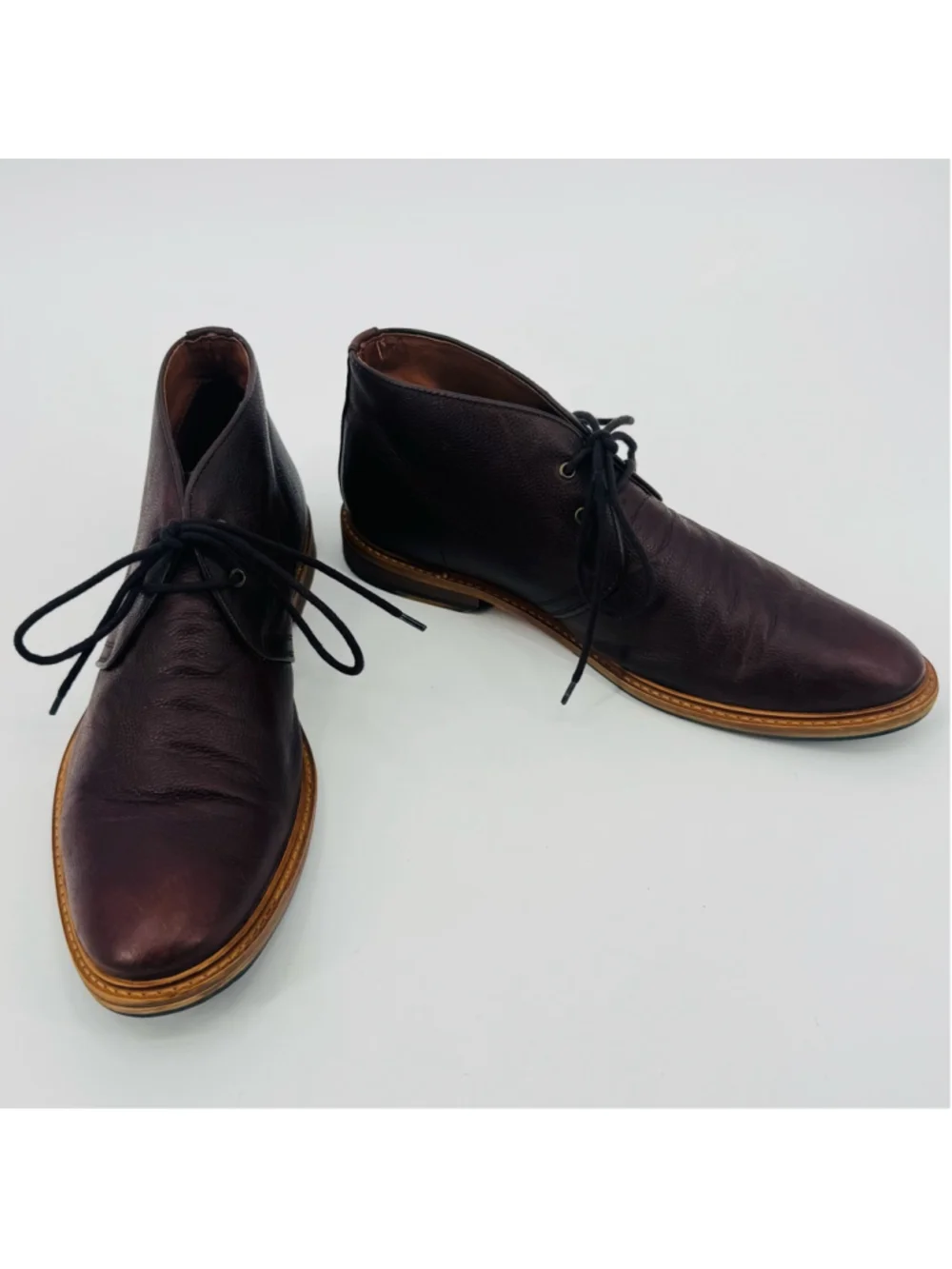 Supply Lab Men's Eli Brown Brown Leather Chukka Boots 11.5